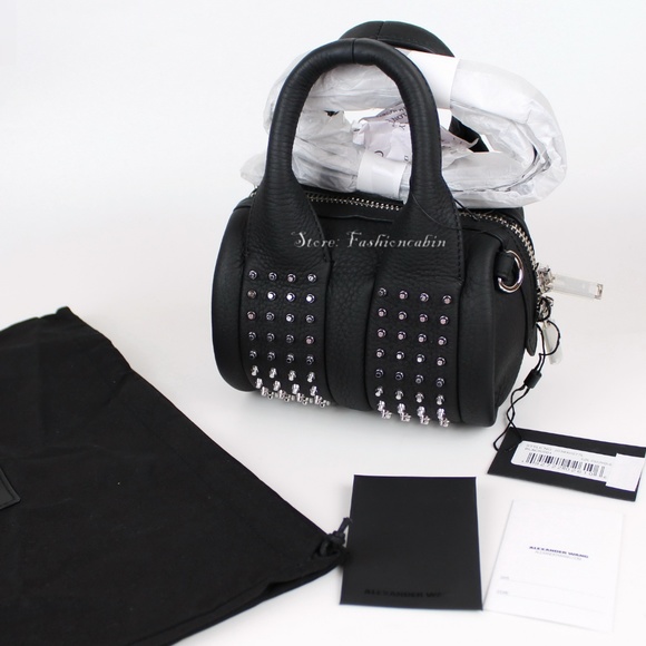 NEW RARE! Discontinued Alexander Wang Baby Rockie Stud Bag| Iconic & Collectible - Picture 3 of 14
